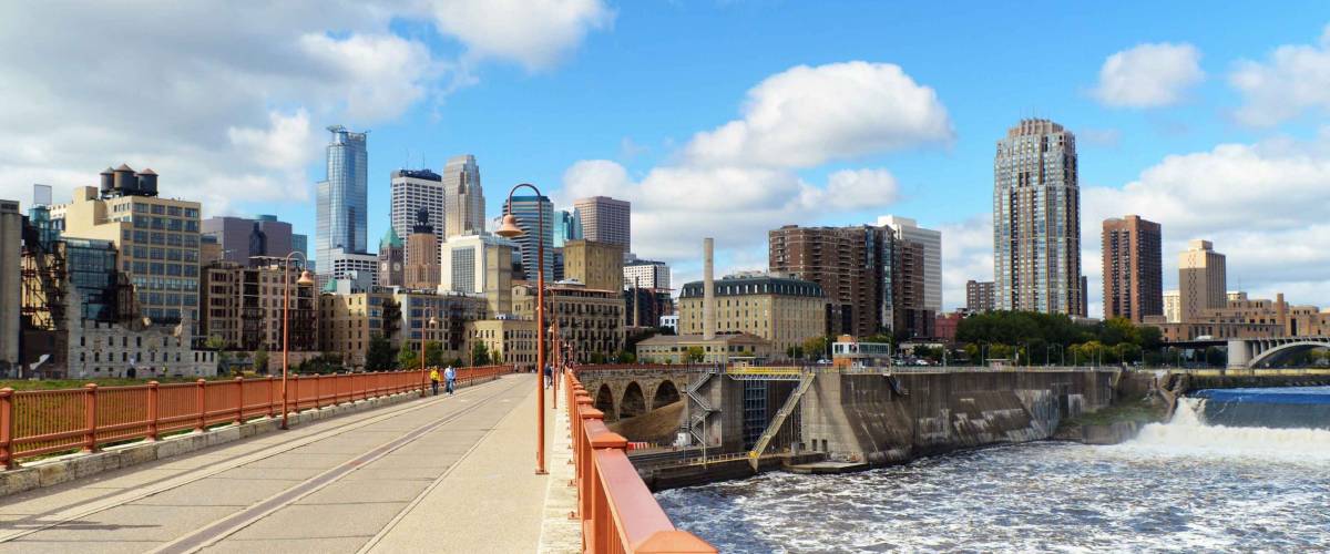 Downtown of Minneapolis.Minnesota