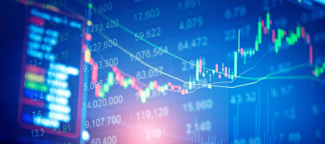 Business graph background: Analysis business accounting on info sheets. Businessman hand working on analyzing investment charts for Gold market, Forex market and Trading market.