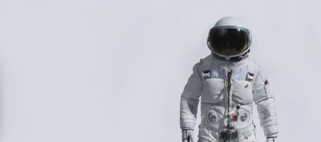 Astronaut white background