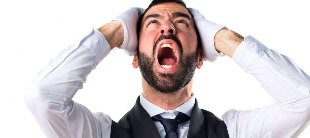 Frustrated upscale waiter