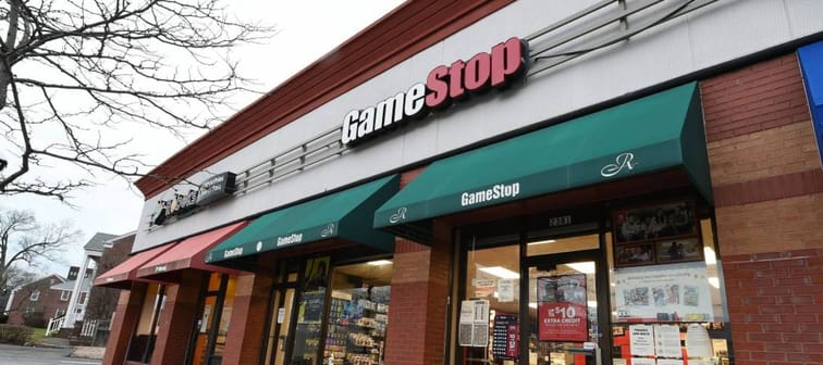 Storefront of GameStop location