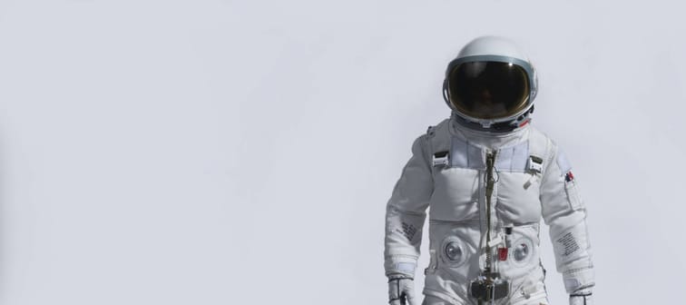 Astronaut white background