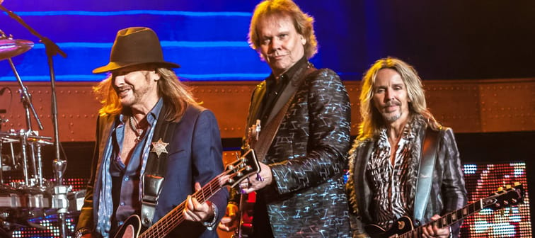 Rock band Styx performing on stage