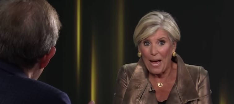 Suze Orman speaks to CNN's Chris Wallace during an interview.