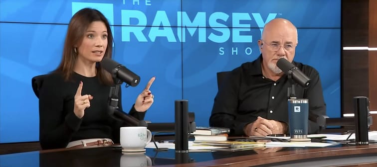 Rachel Cruze and Dave Ramsey host The Ramsey Show.