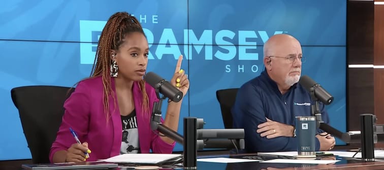 A screengrab from an episode of The Ramsey Show