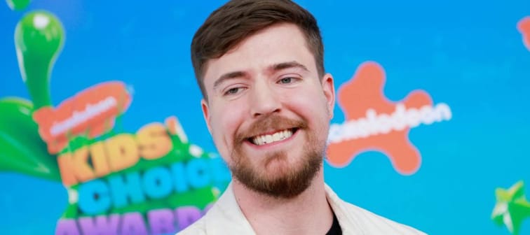 YouTube star MrBeast at a Nickelodeon event