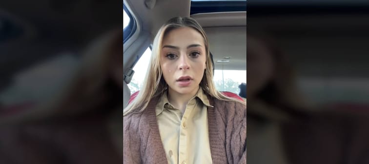 Abby Ferrell expresses her financial frustrations in a TikTok video.
