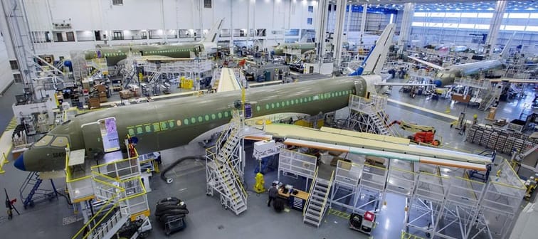 The union representing 1,300 workers at Airbus Canada says they have ratified a new five-year contract. The Airbus A220 assembly line is seen at the company's facility Monday, January 14, 201
