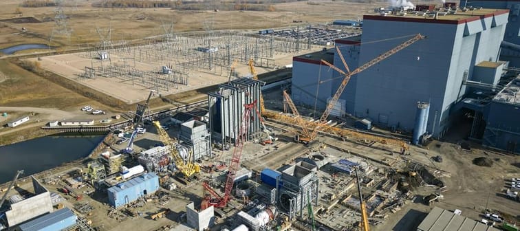 Capital Power&rsquo;s Genesee plant is seen near Edmonton in an Oct. 19, 2022, handout photo. An analyst says a corporate decision to mothball Canada's largest carbon capture and storage proj