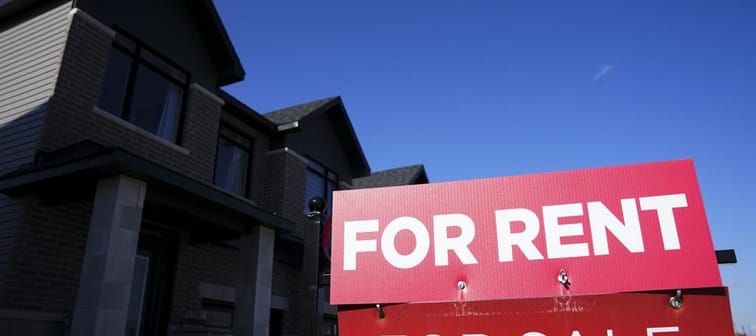 A new report says the asking rent for a home in Canada in April was up 9.3 per cent compared with a year ago, while a slight month-over-month increase was also recorded for the first time sin