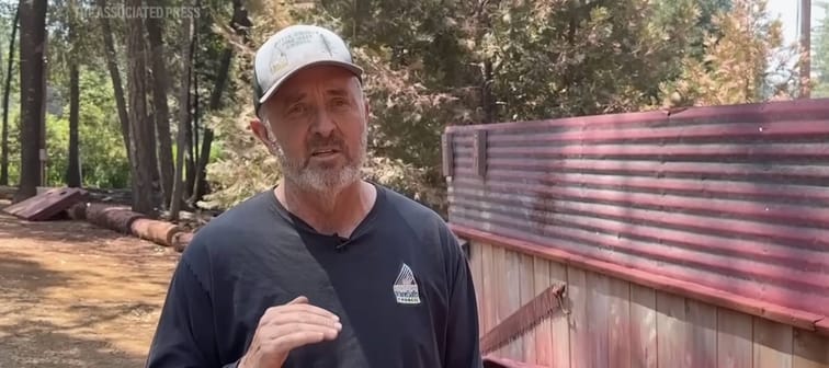 Ward speaking about the home he saved from the Park Fire in California