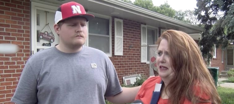 Connie Vogt and her son