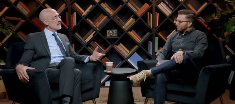 a screengrab from an interview on The Ramsey Show