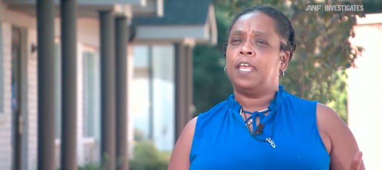 Najwa Rucker talking about being scammed into false insurance