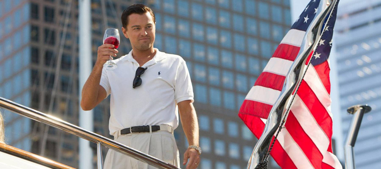 Leo DiCaprio in Wolf of Wall St