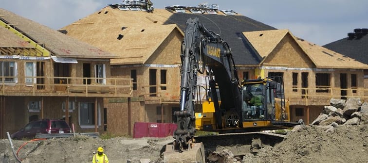 New homes are constructed in Ottawa on Monday, Aug. 14, 2023. 