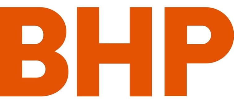 BHP Group Ltd. logo is shown in a handout. The
company says it has make a takeover offer for Anglo American plc. worth about US$39 billion. 