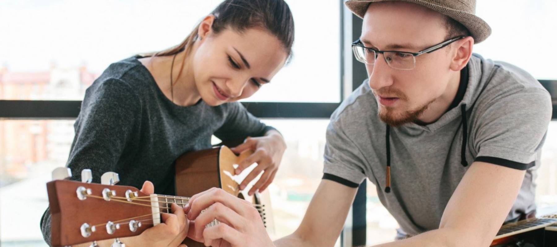 Learning to play guitar