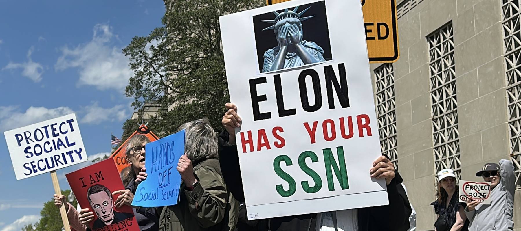 Social Security protest in Washington