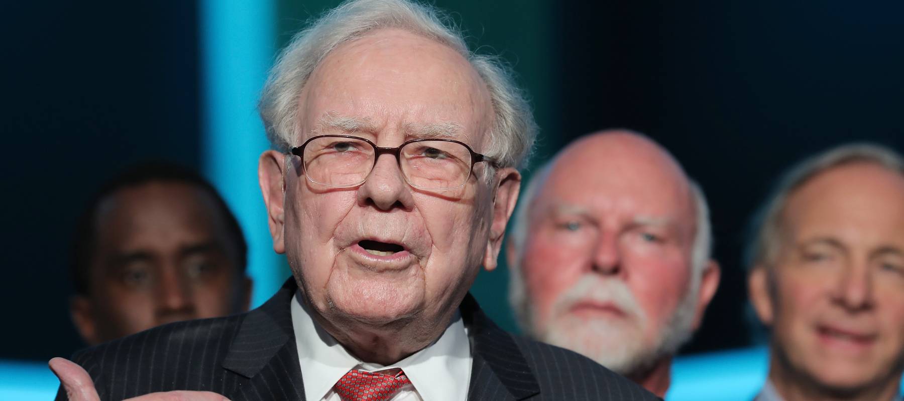 Philanthropist Warren Buffett speaks during the Forbes Media Centennial Celebration at Pier 60 on September 19, 2017 in New York City.