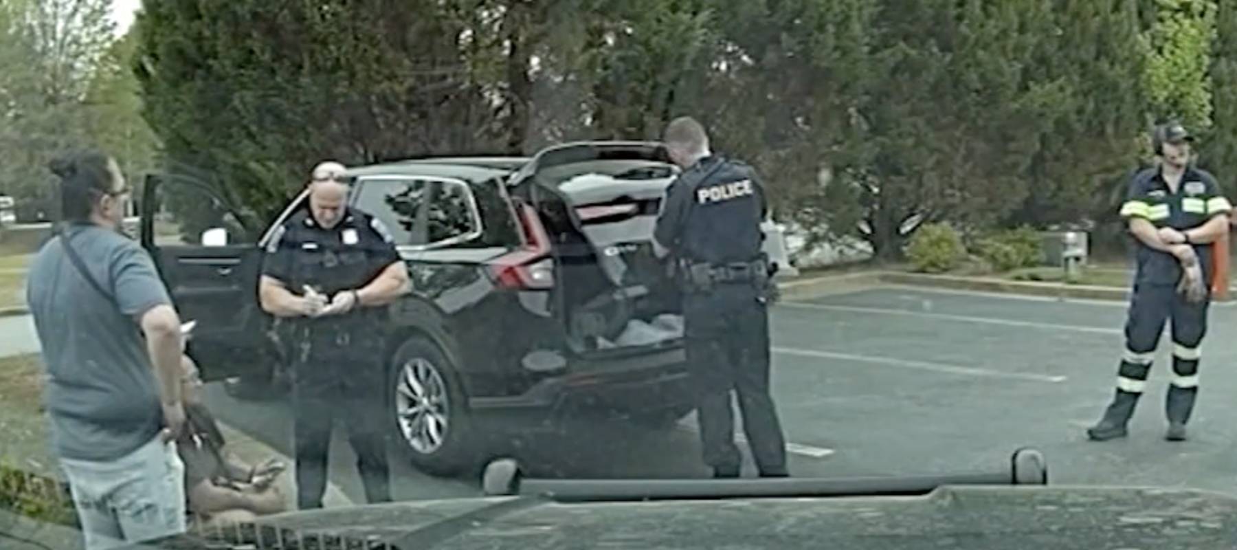 Noelle Wilson and her partner were pulled over by police for having the wrong license plate on their car rental.