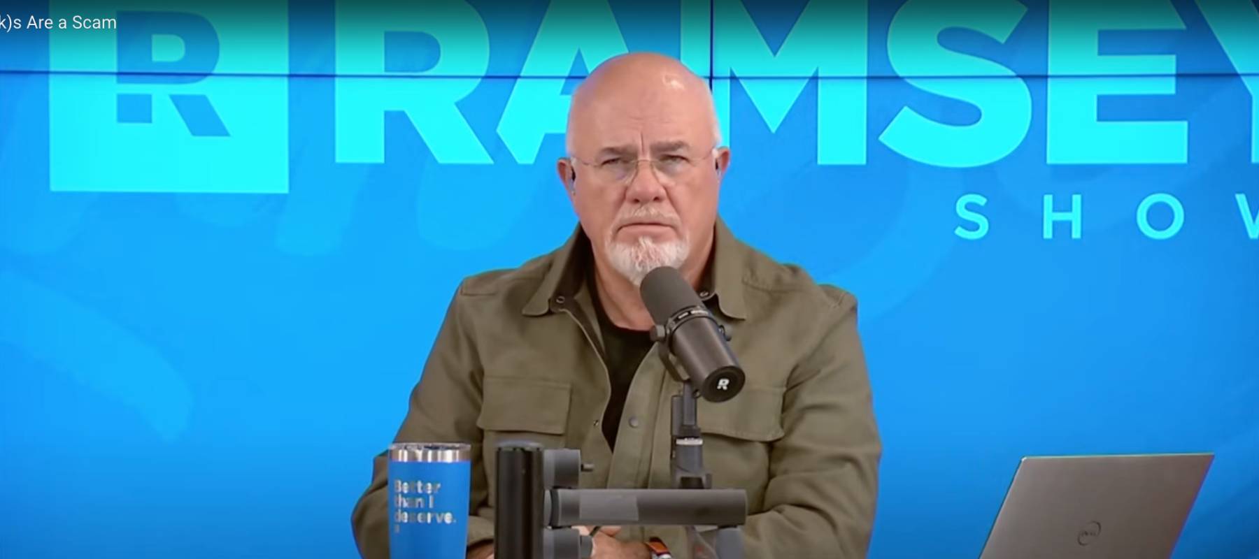 Dave Ramsey listening intently to caller discussing her boyfriend's take on retirement savings plans.