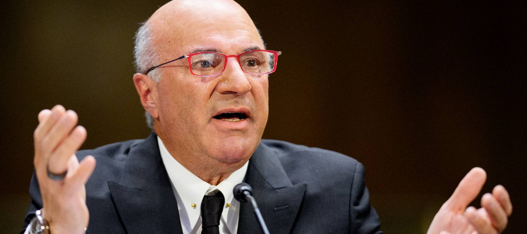 Kevin O'Leary speaks in Washington D.C. in April.