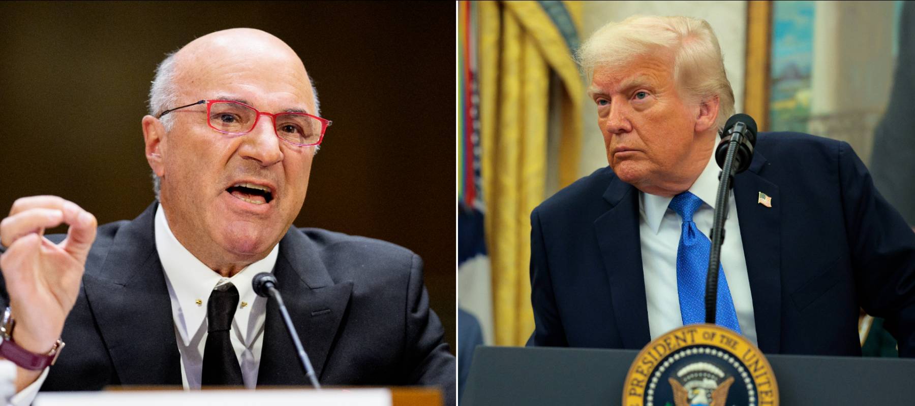 Kevin O'Leary and Donald Trump