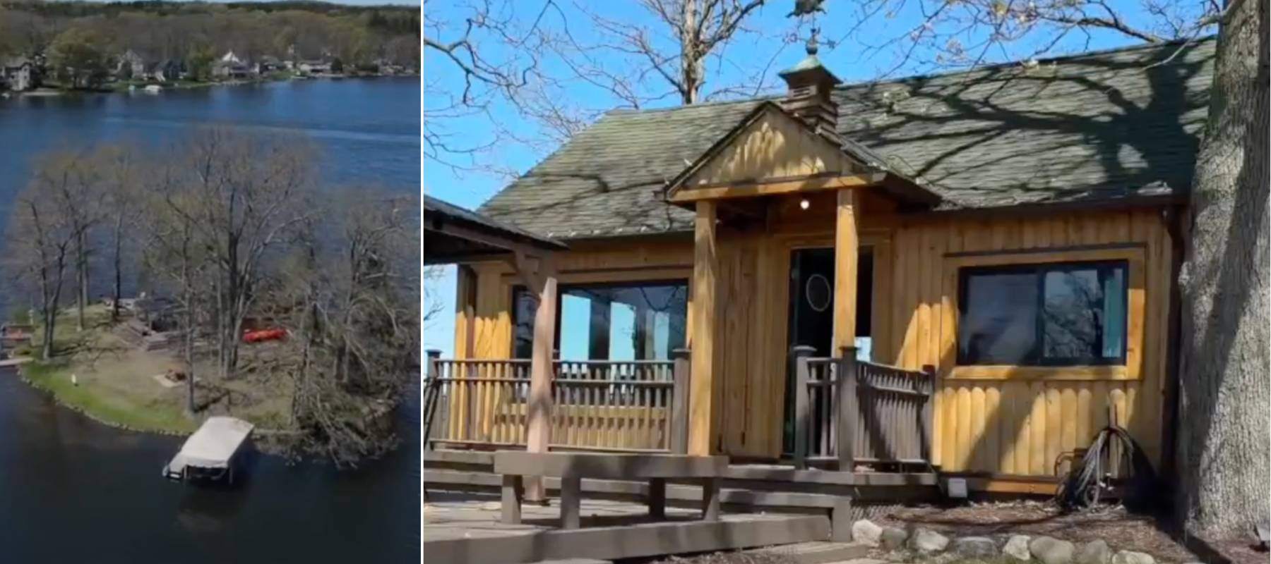 Island home in Michigan is up for sale