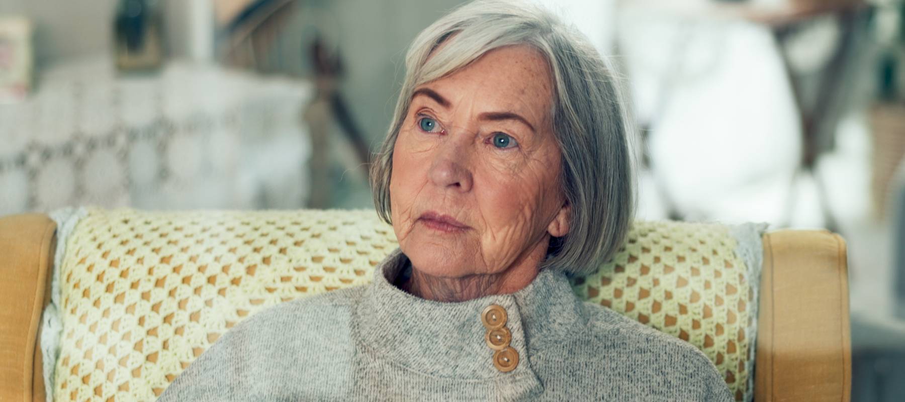 Older woman at home.