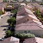 Overhead picture of residential neighborhood.