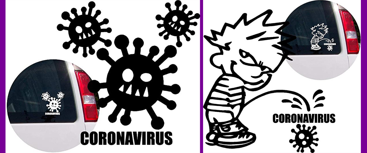 Coronavirus bumper stickers