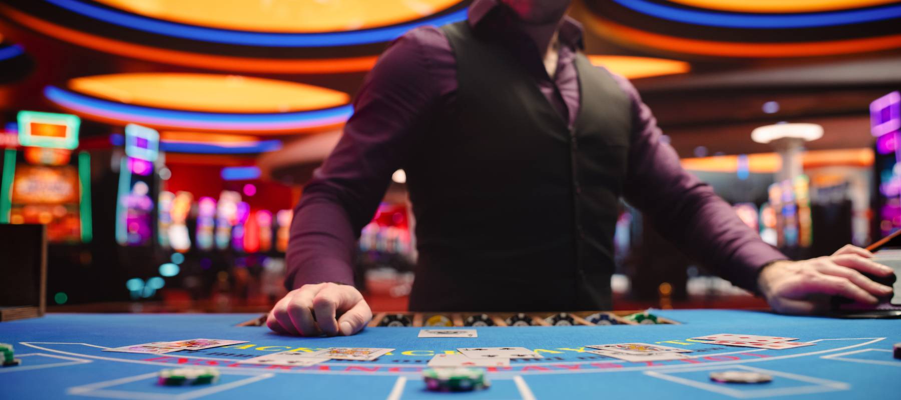 Poker dealer in Las Vegas