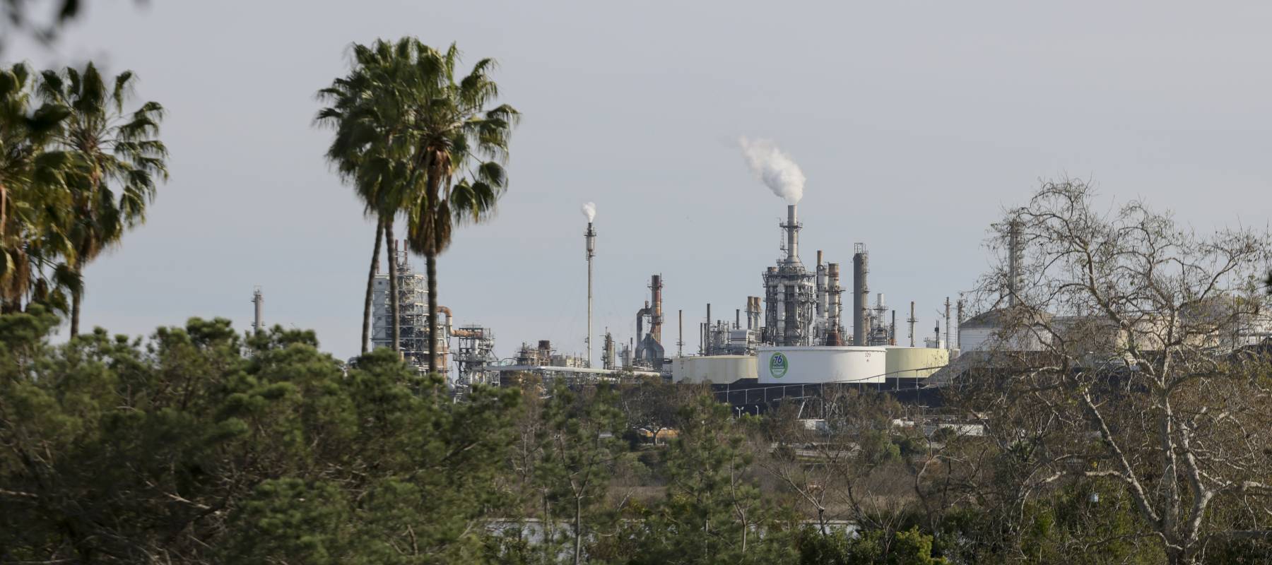 The Phillips 66 Los Angeles Refinery is seen from Ken Malloy Harbor Regional Park on Sunday, Feb. 16, 2025 in Harbor City, CA.