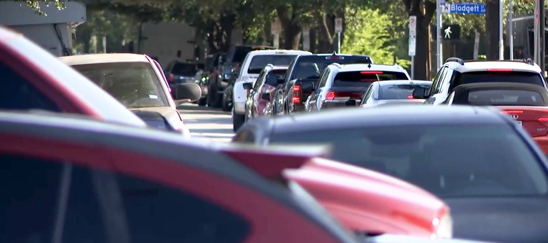 Residents of a Houston neighborhood say partygoers are blocking the streets at night.