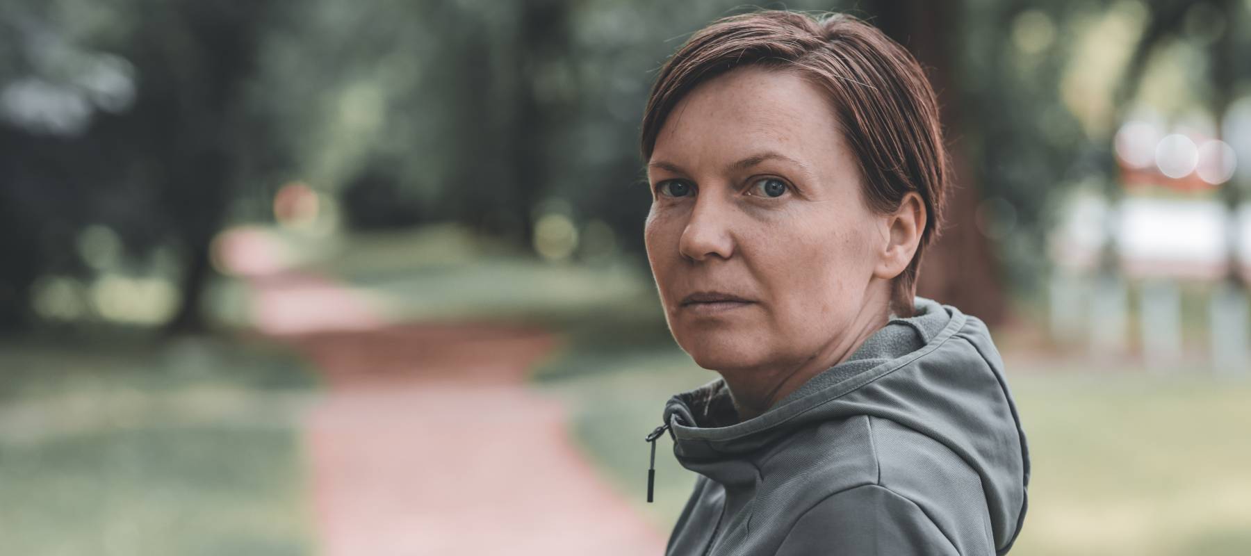 An active middle-aged woman.