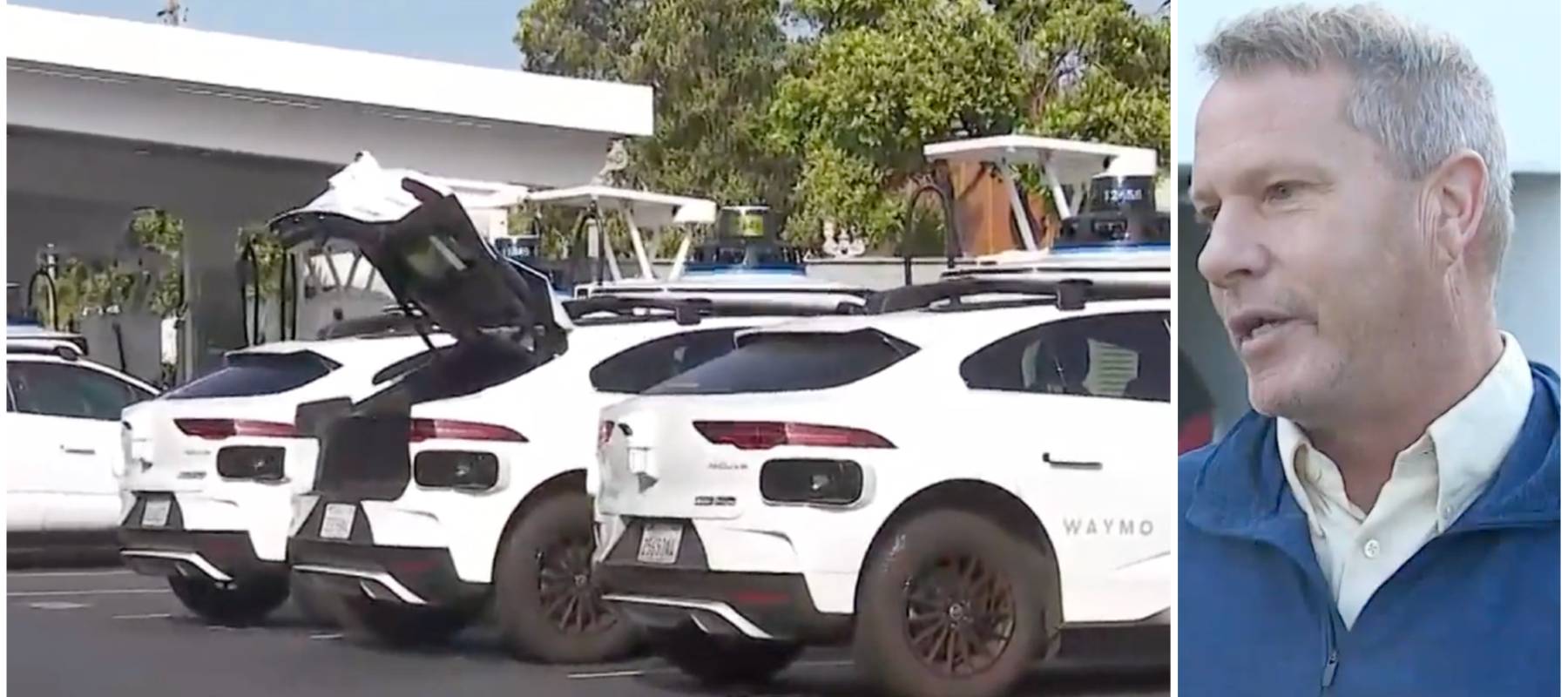 Waymo station and Michael McCoi