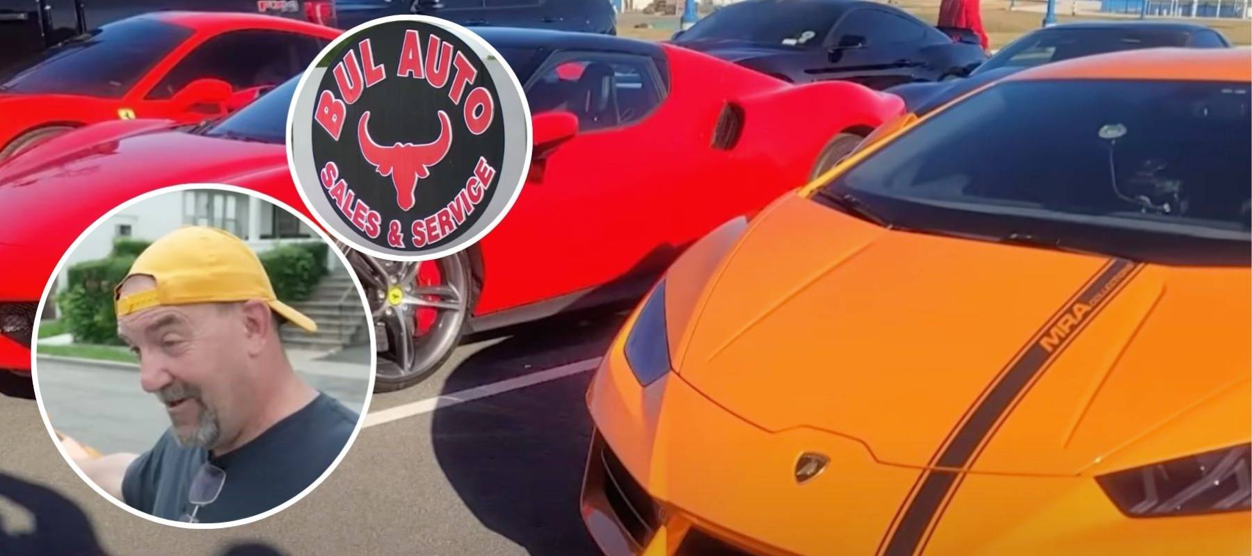 Orange Lamborghini and Mike Abatecola