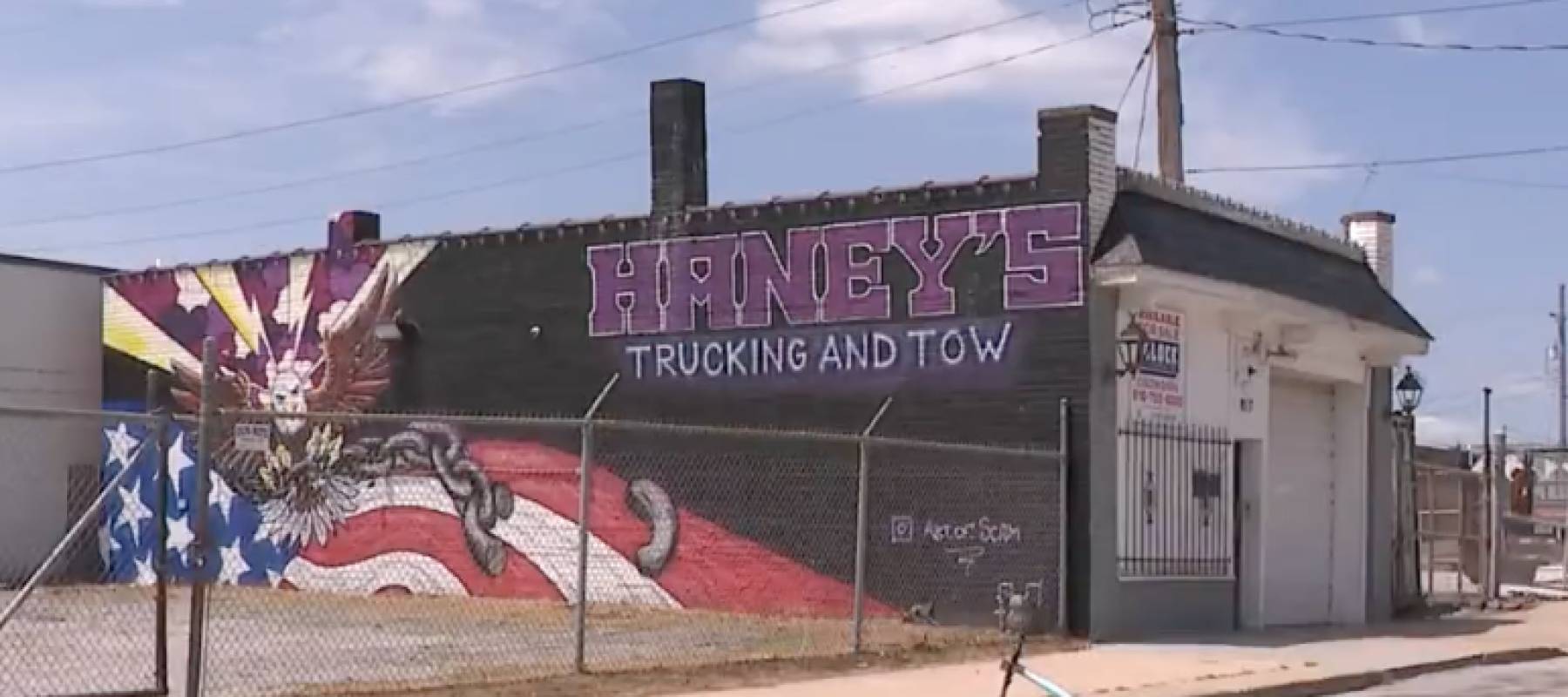 Exterior view of Haney's Trucking and Tow, a towing company in Kansas City, MO.