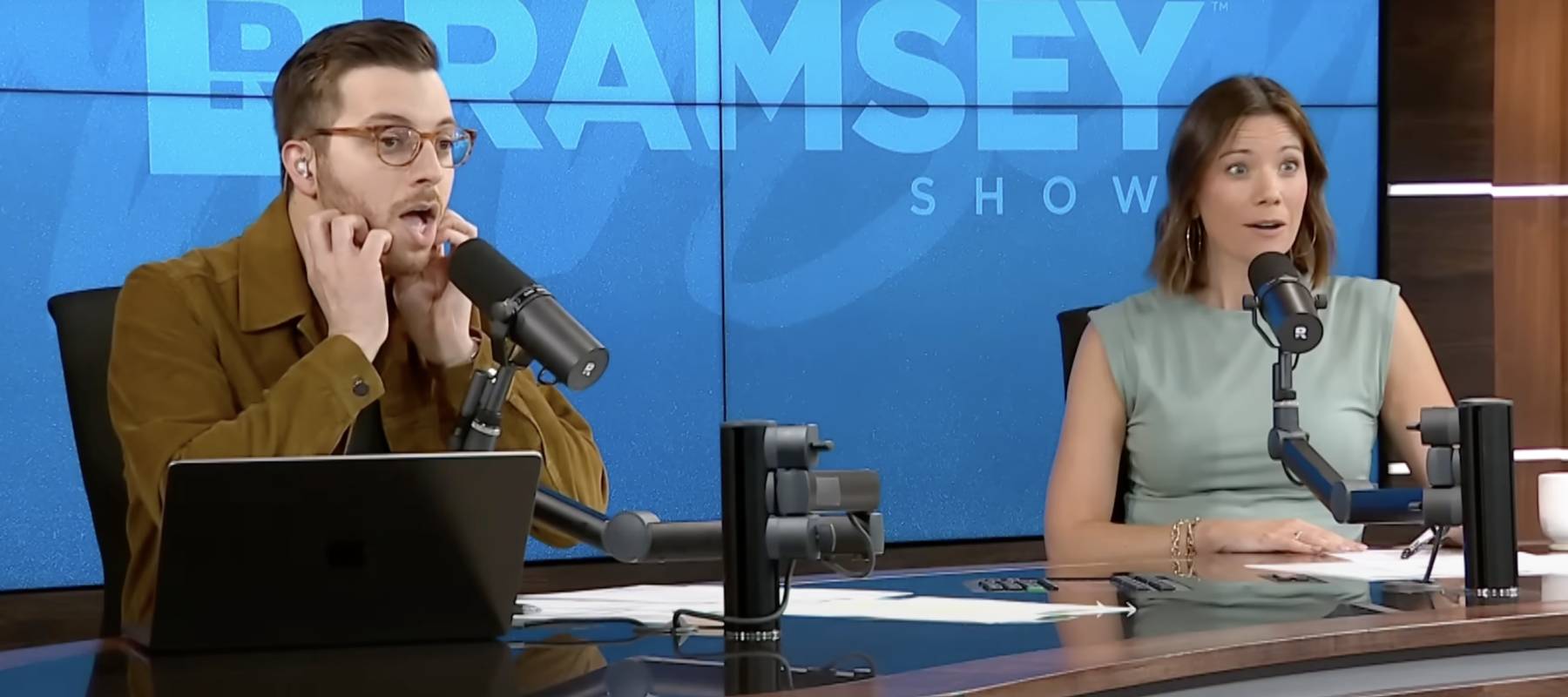 Ramsey show hosts speak with a man worried about his girlfriend's money management.