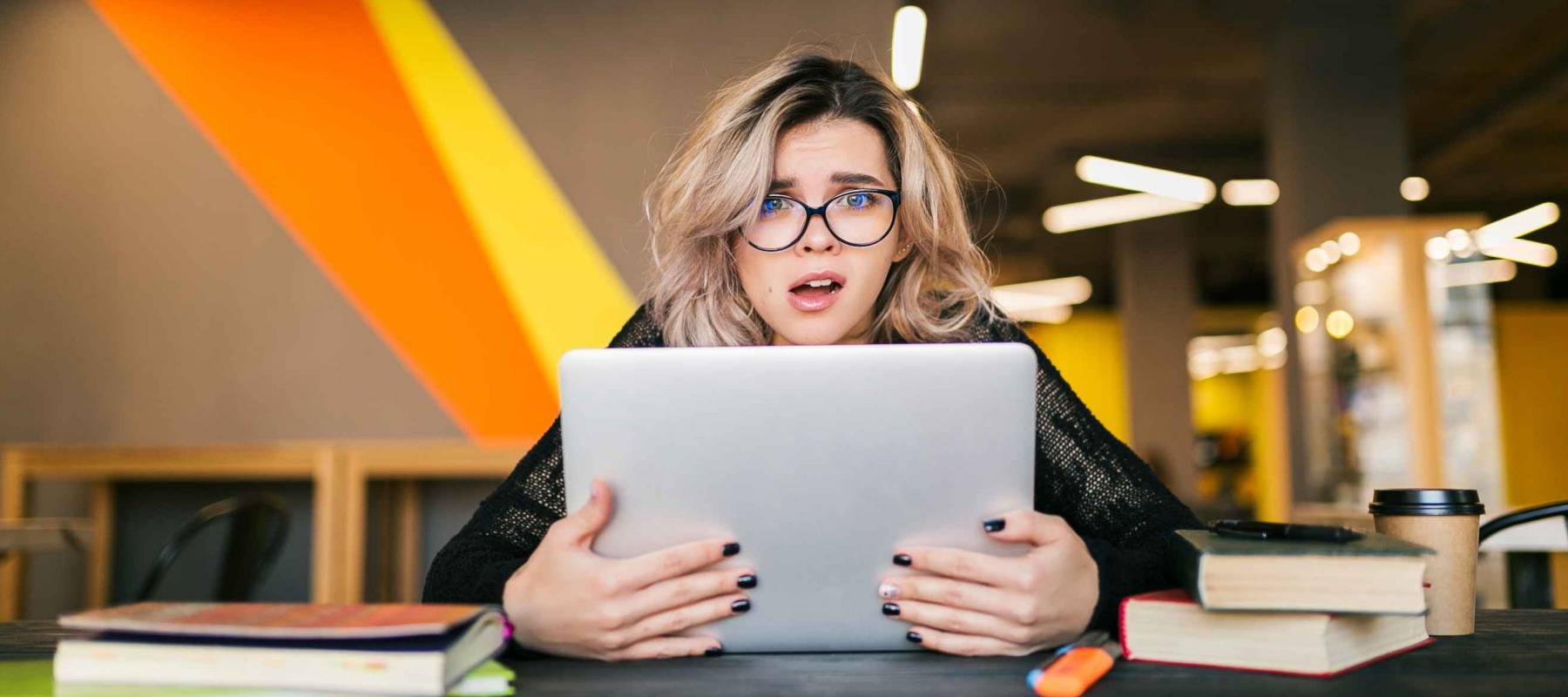 Student shocked at computer