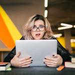 Student shocked at computer