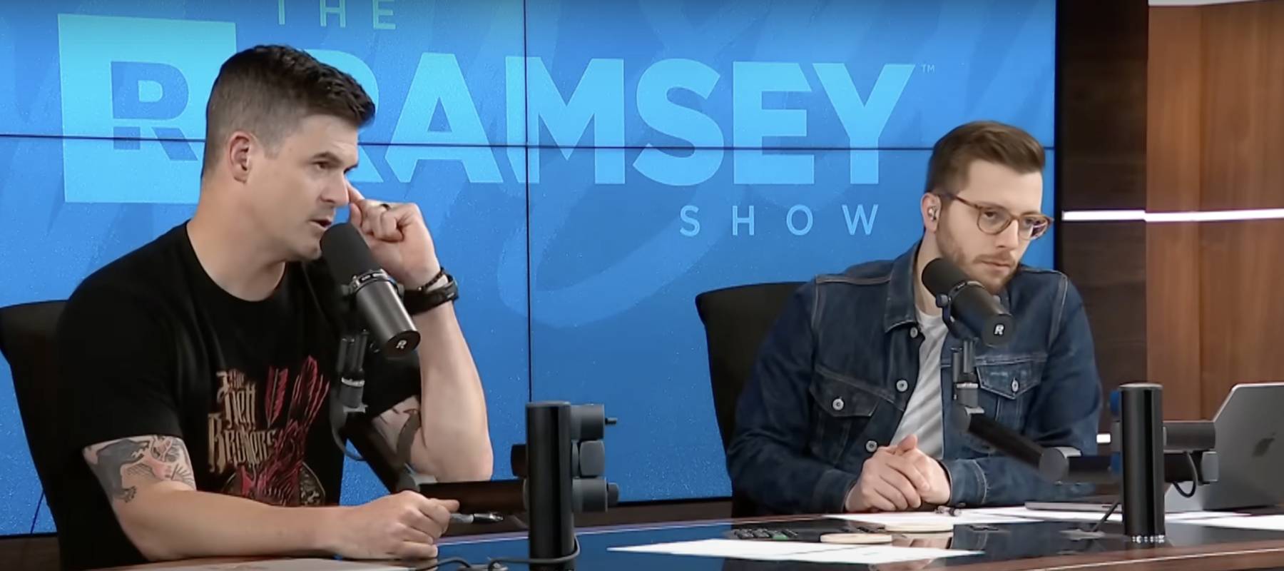 The Ramsey Show cohost listening to caller describe his predicament.