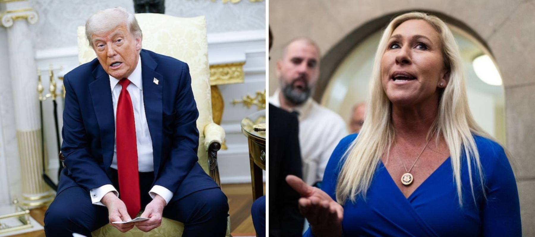 Donald Trump and Marjorie Taylor Greene