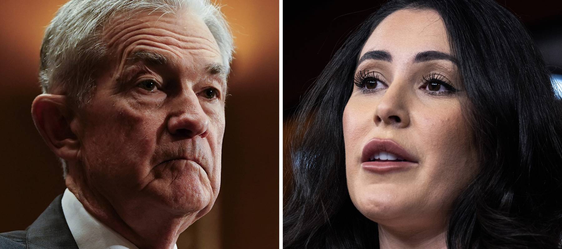 Federal Reserve chair Jerome Powell and Rep. Anna Paulina Luna.