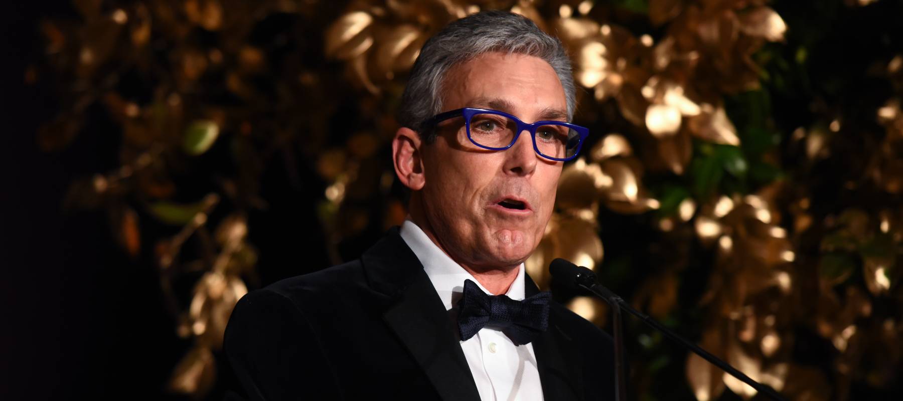 Charles Cohen speaks at the FIAF Trophee des Arts Gala at The Plaza Hotel in New York City, Nov. 12, 2018.