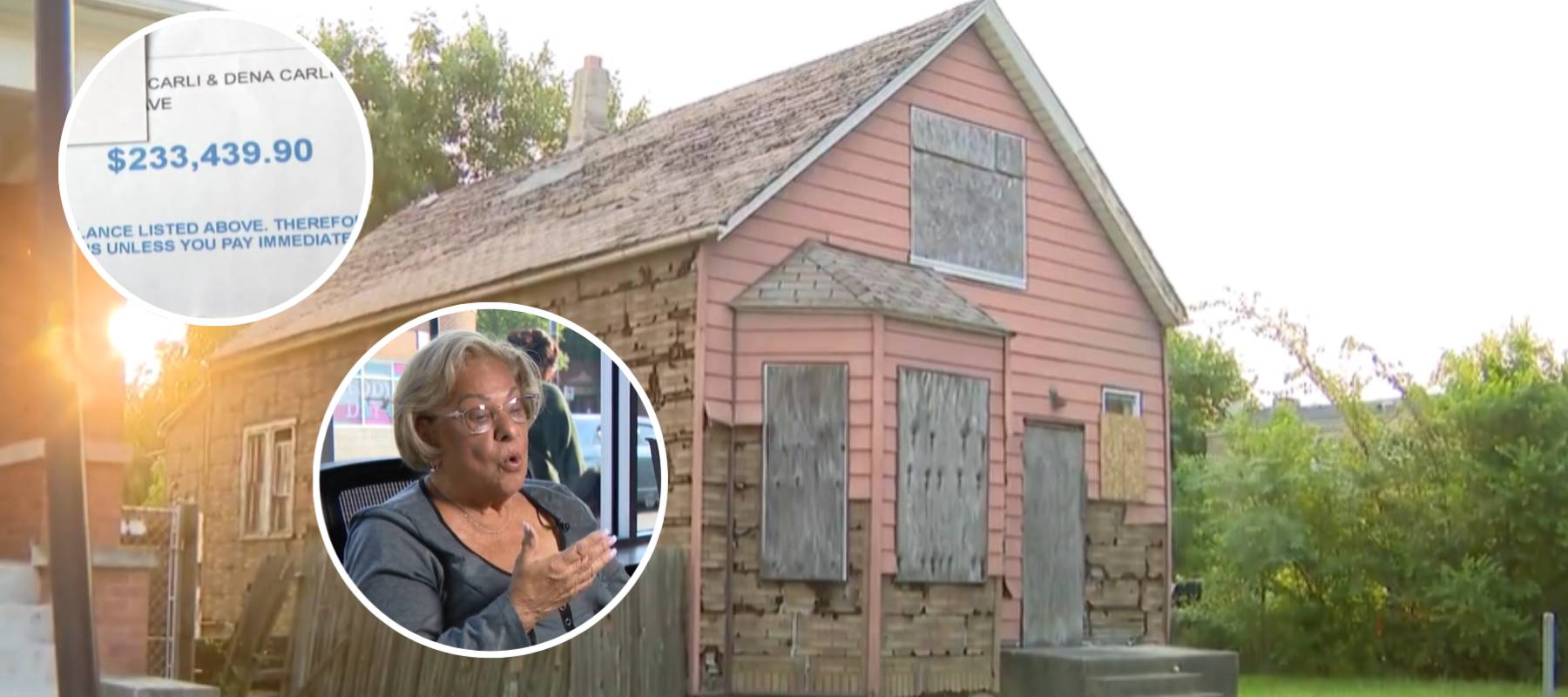 Diane Carli's late husband's childhood property which has been abandoned for a long time.