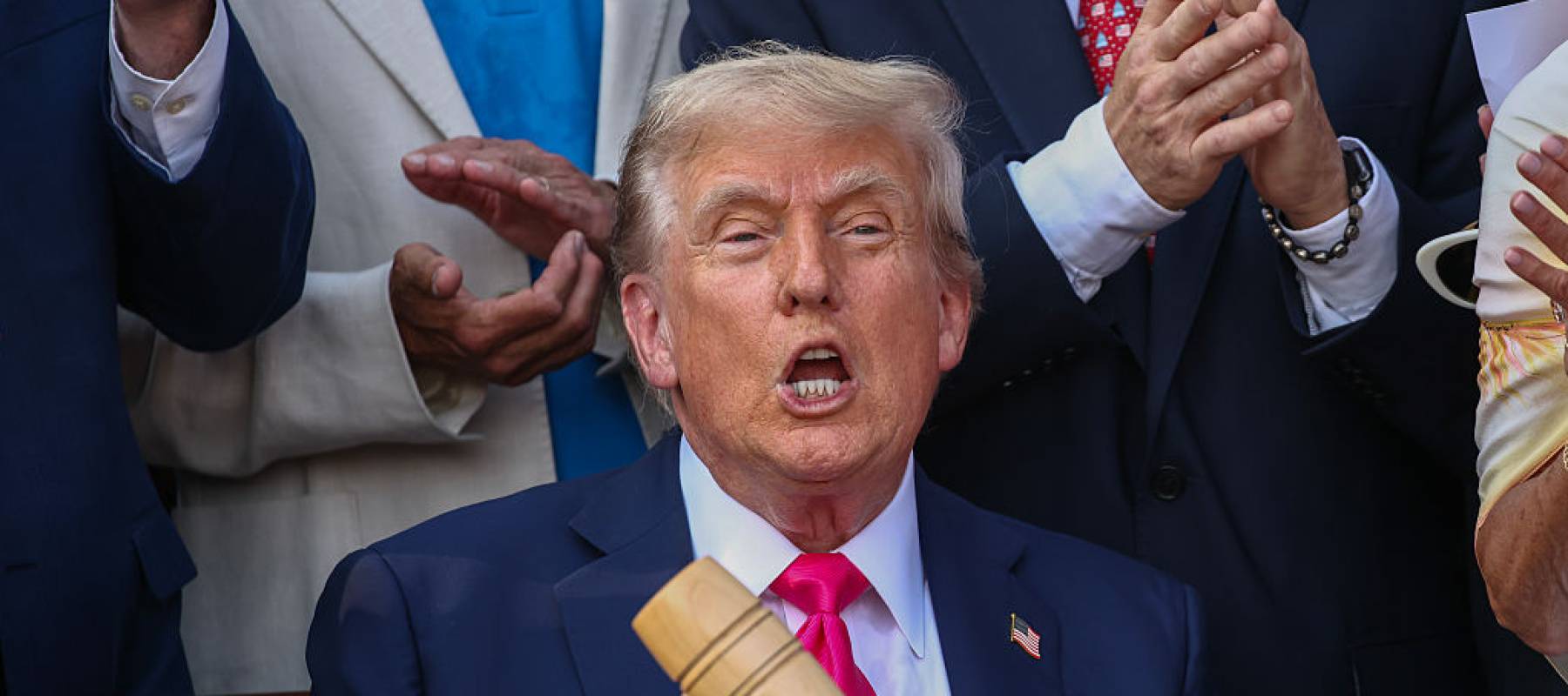 U.S. President Donald Trump  signs the One, Big Beautiful Bill Act into law
