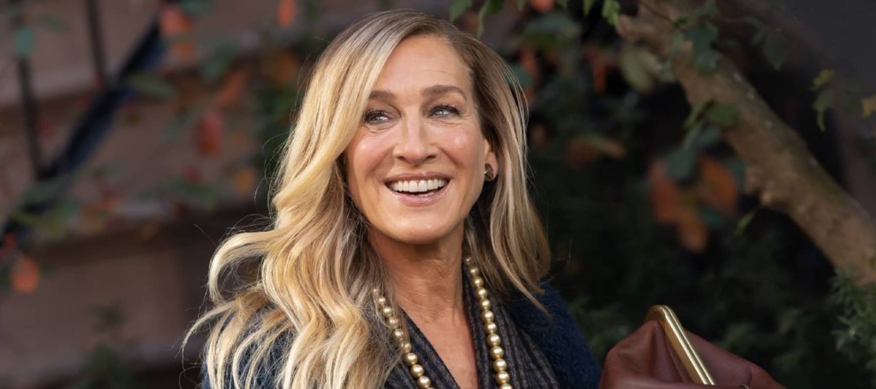 Sarah Jessica Parker is seen on the set of 'And Just Like That' on October 28, 2024